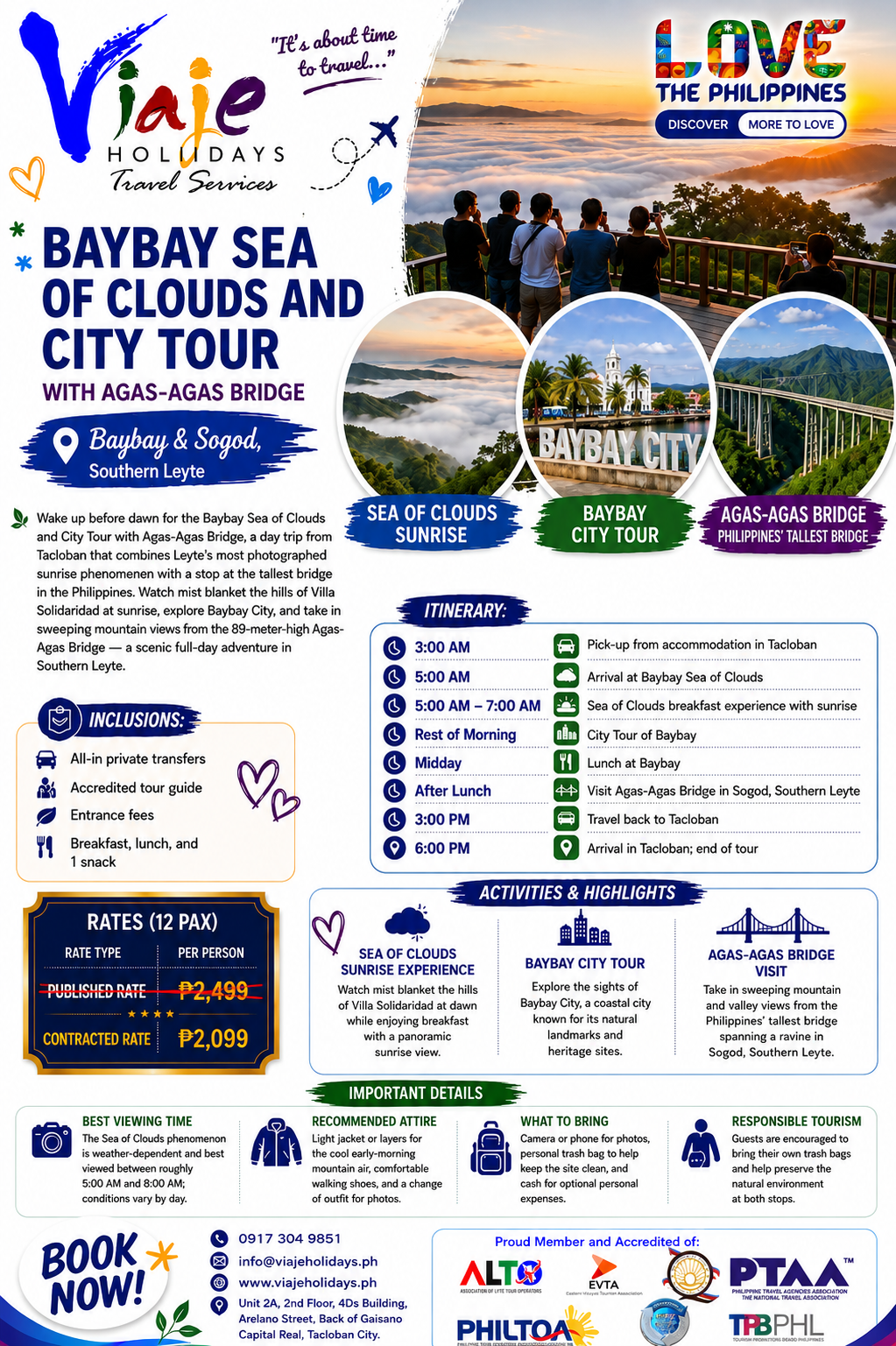 Baybay Sea of Clouds with City Tour travel package