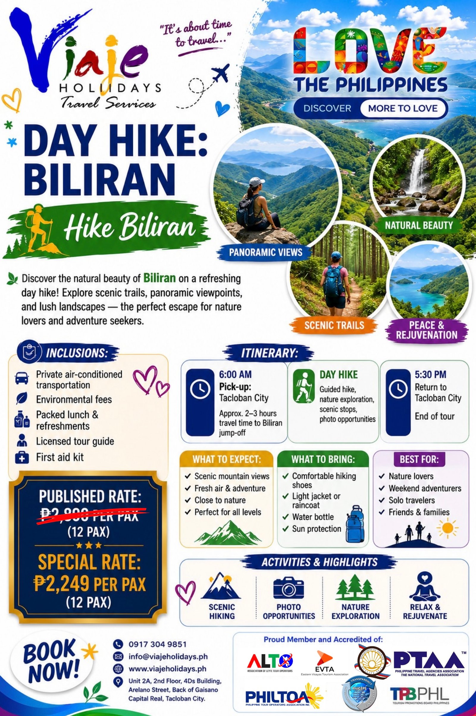 Day Hike Biliran travel package