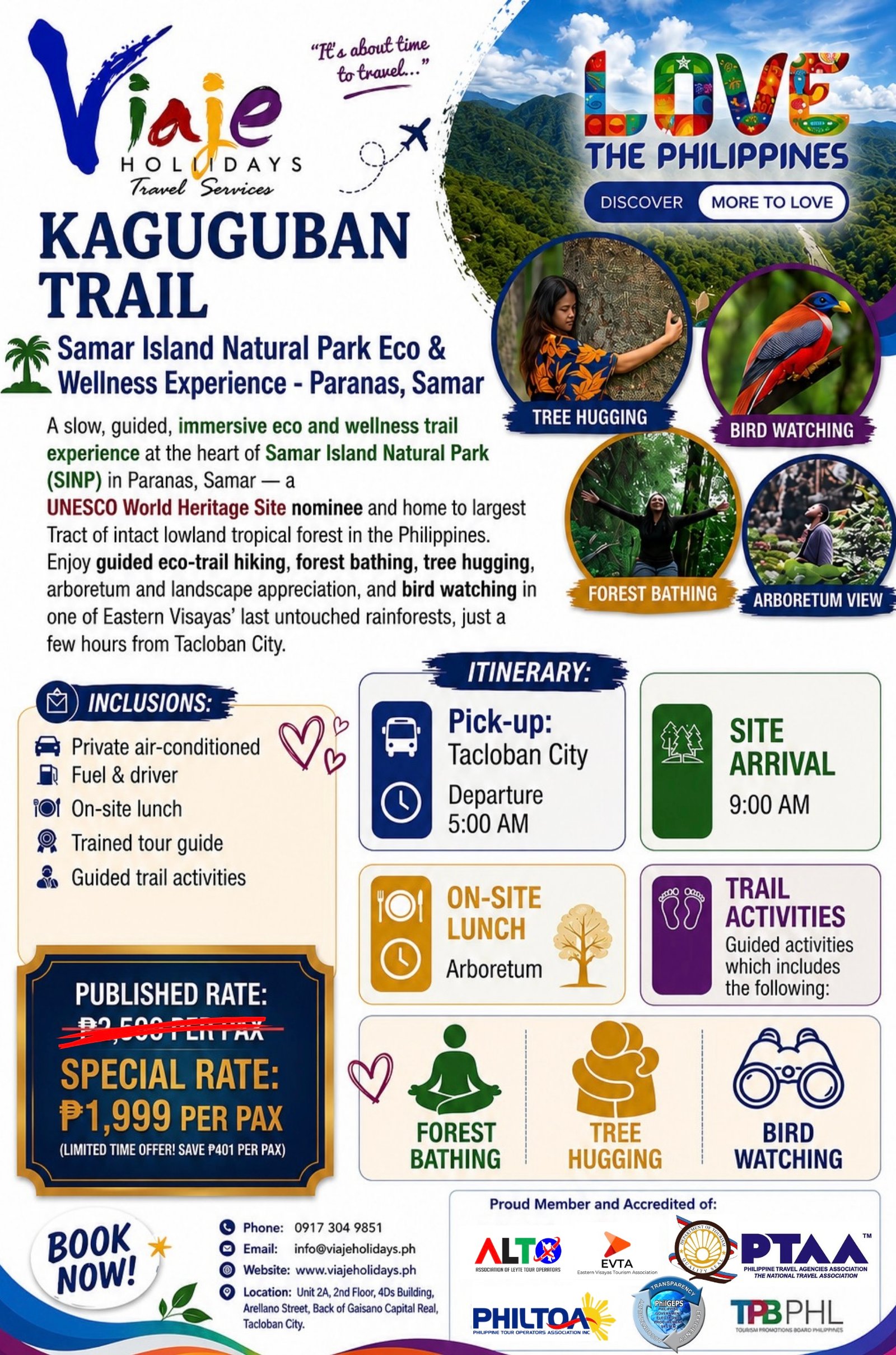 Kaguguban Trail travel package
