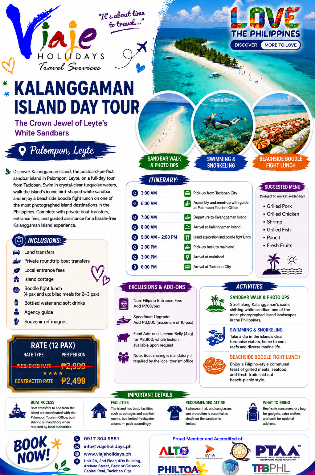Kalanggaman Island travel package