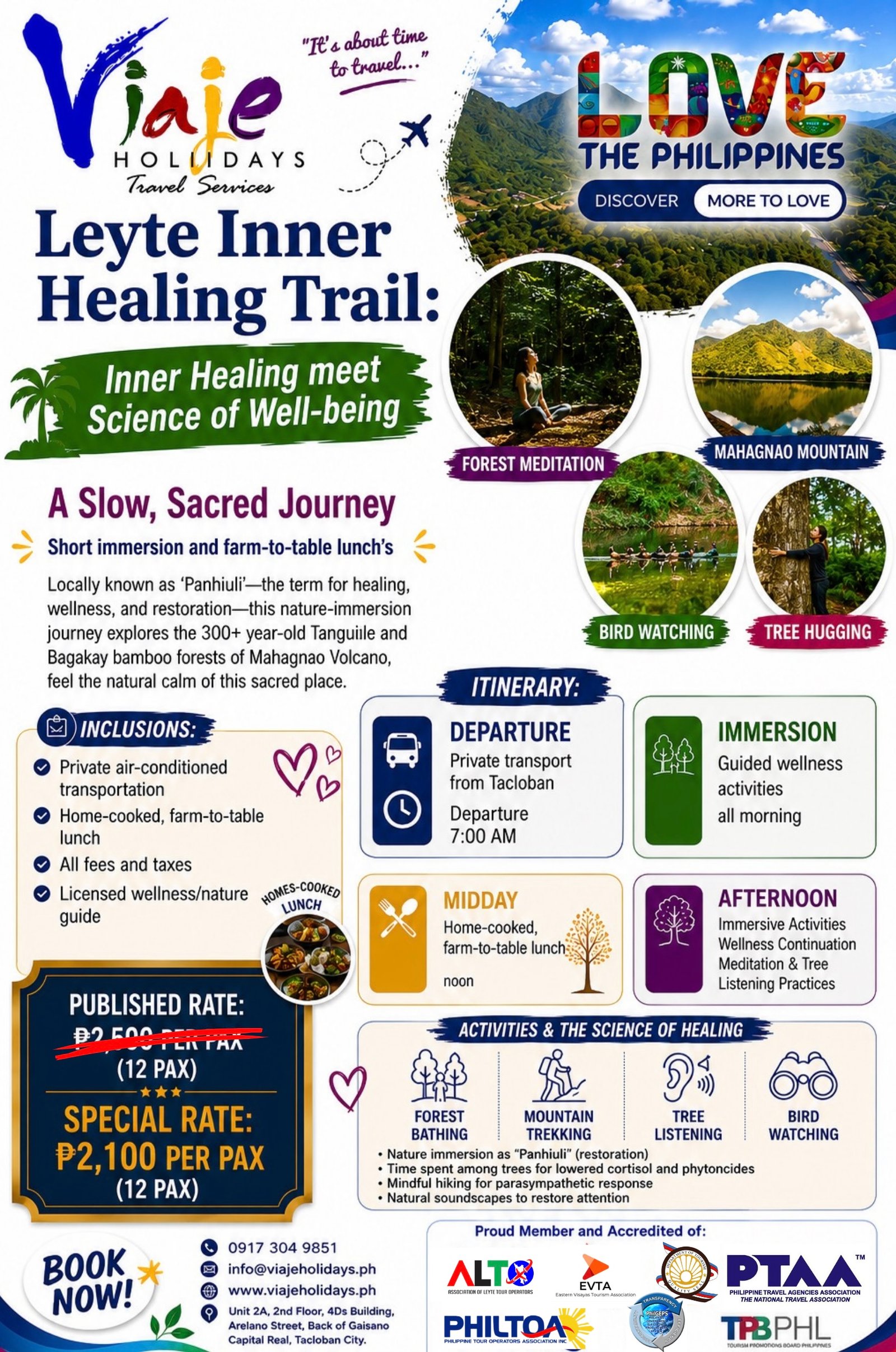 Leyte Inner Healing Trail travel package