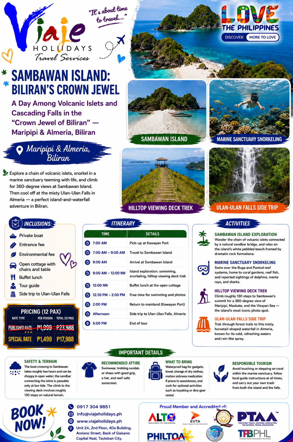 Sambawan Island travel package