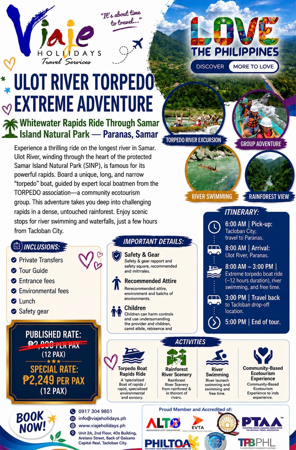 Ulot River Torpedo travel package