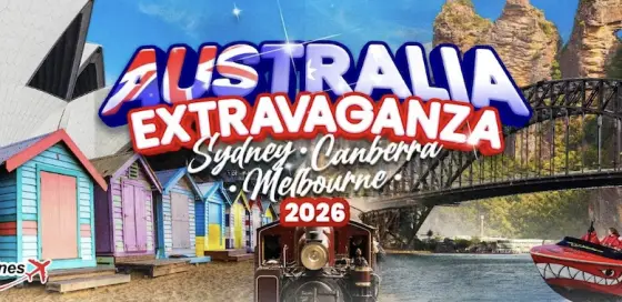 Australia Extravaganza 2025 international tour cover