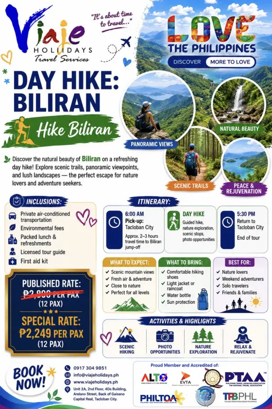 Day Hike Biliran travel package