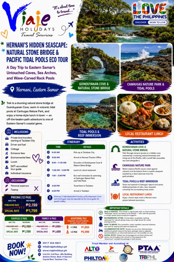 Hernani's Seaside Escape Eastern Samar travel package
