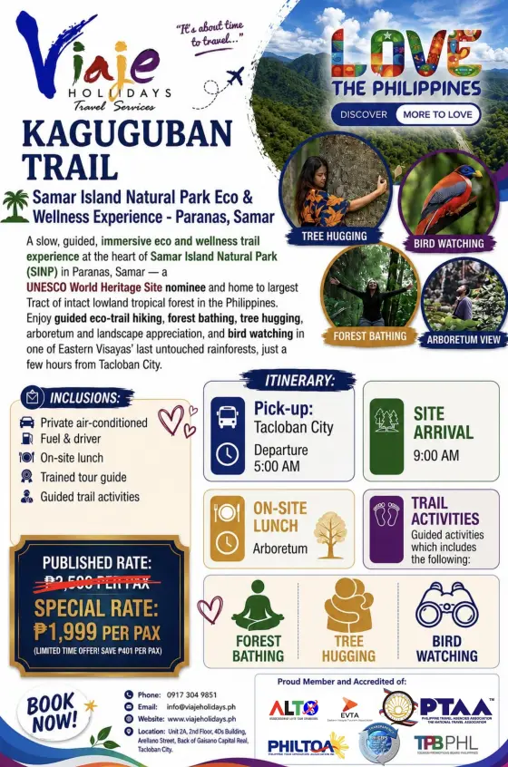 Kaguguban Trail travel package