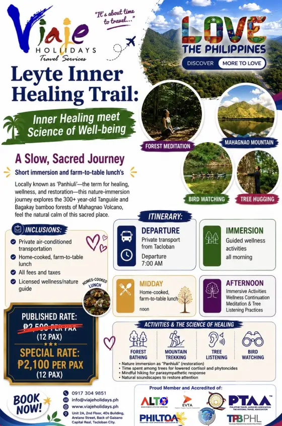Leyte Inner Healing Trail travel package