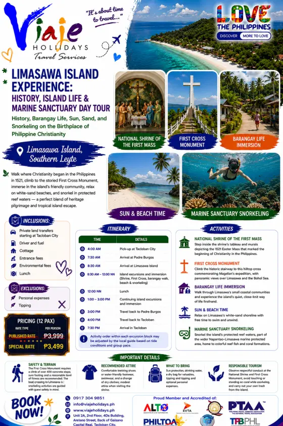 Limasawa Island, Southern Leyte travel package