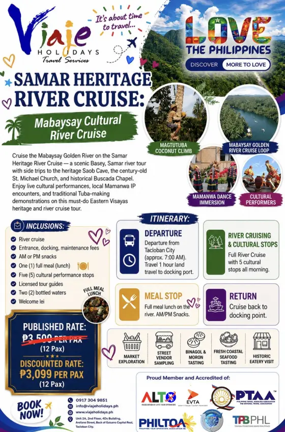 Samar Heritage River Cruise travel package