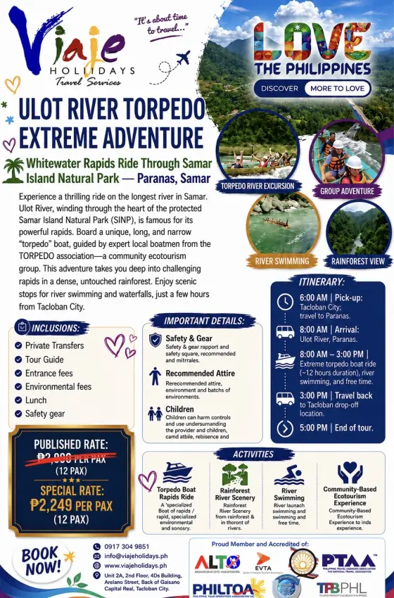 Ulot River Torpedo travel package