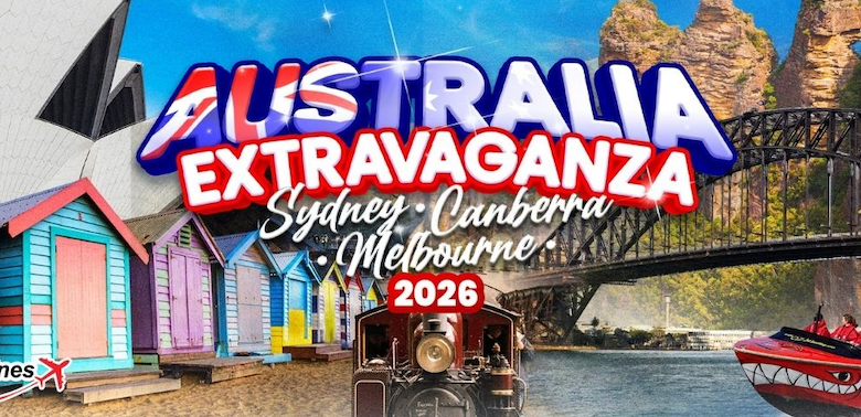 Australia Extravaganza 2025 international tour cover